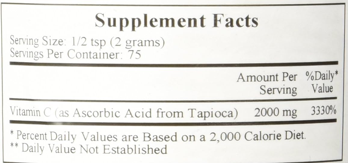 Ecological Formulas - Vitamin C from Tapioca 150 g