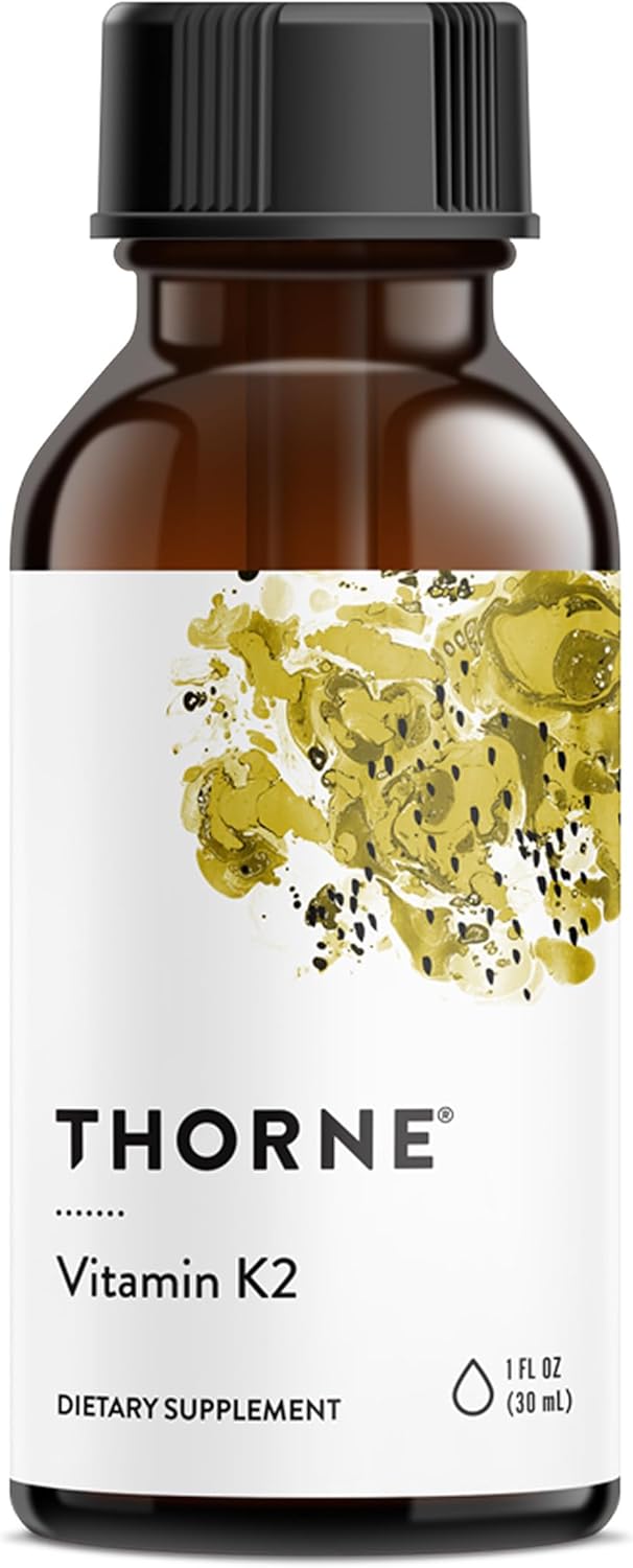 THORNE Vitamin K2 (as MK-4) Liquid Drops - Concentrated Drops for Bone, Heart & Blood Vessel Health