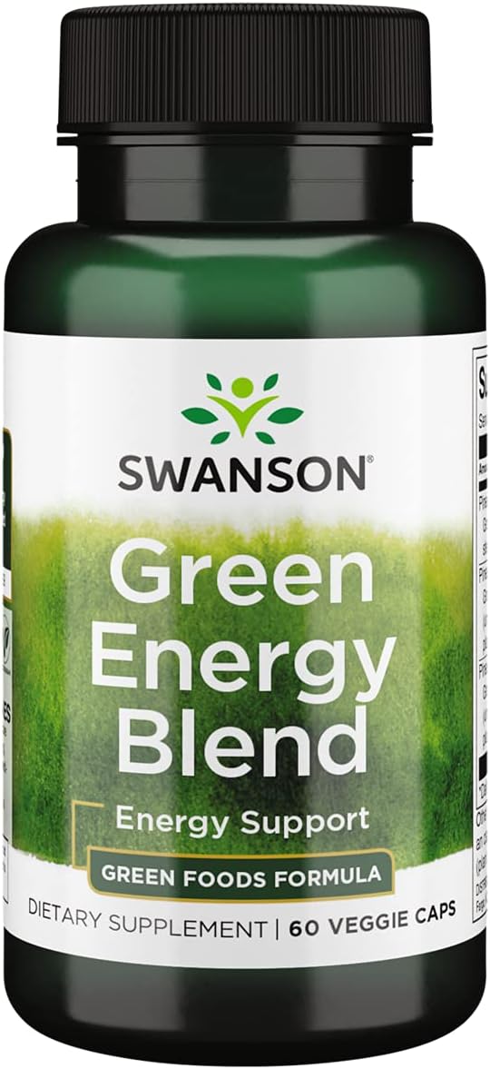 Swanson Greens Green Energy Blend 60 Veg Caps