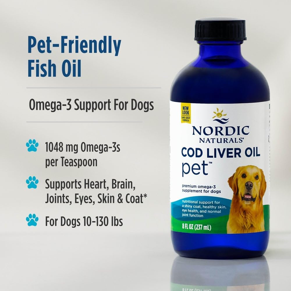 Nordic Naturals Pet Cod Liver Oil, Unflavored – 8 oz