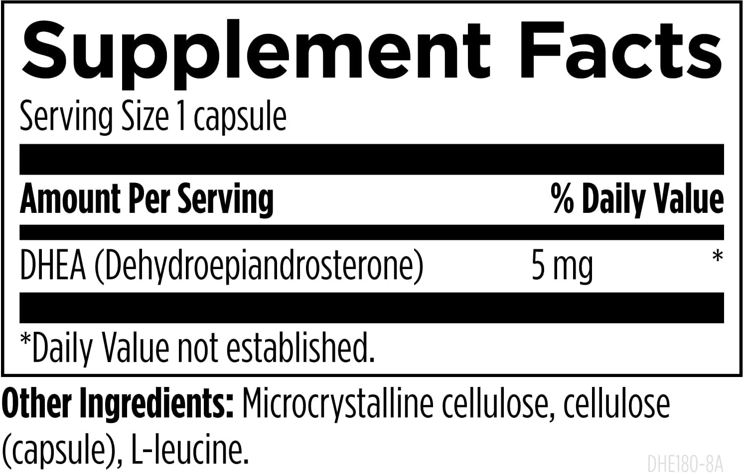 Designs for Health DHEA 5 mg – 180 Vegetarian Capsules
