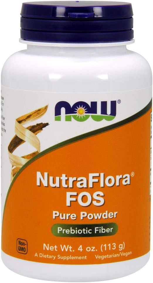 NOW Nutra Flora FOS Powder, 113 g (Pack of 2)