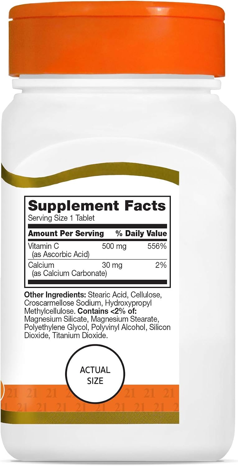 21st Century C 500 mg Tablets, 110 Count (Pack of 3) – Canada