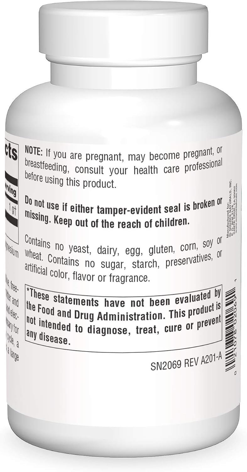 Source Naturals Taurine 1000 mg – Calming Neurotransmitter Support, 240 Capsules
