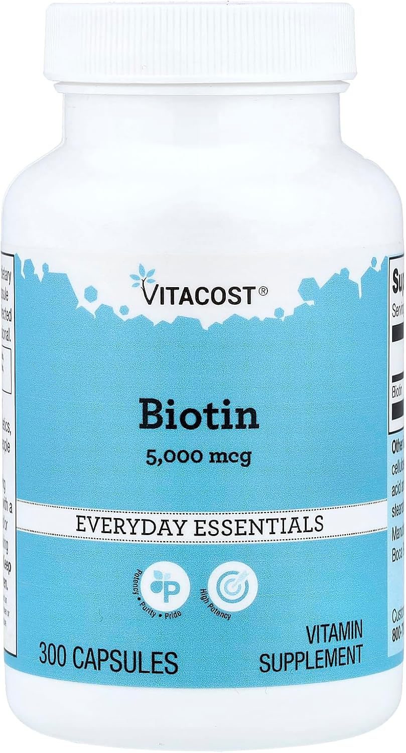 Vitacost Biotin 5000 mcg – 300 Capsules