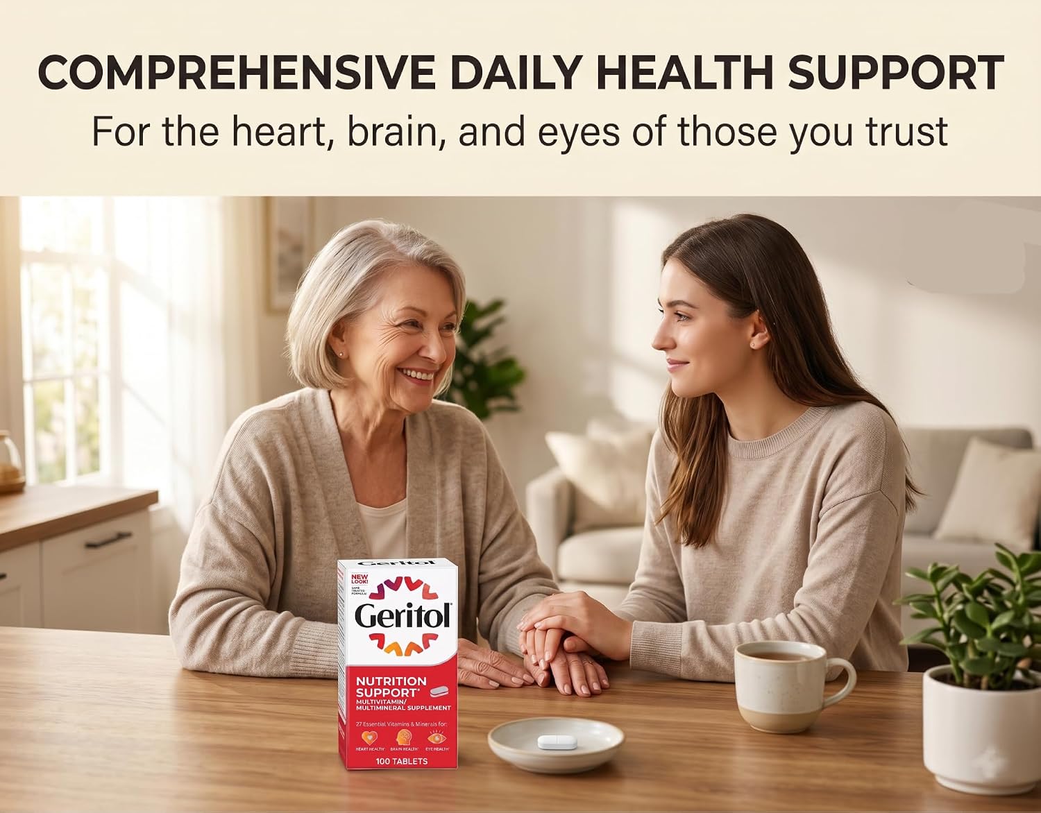 Geritol Complete Tablets - Multivitamin with 26 Essential Vitamins and Minerals