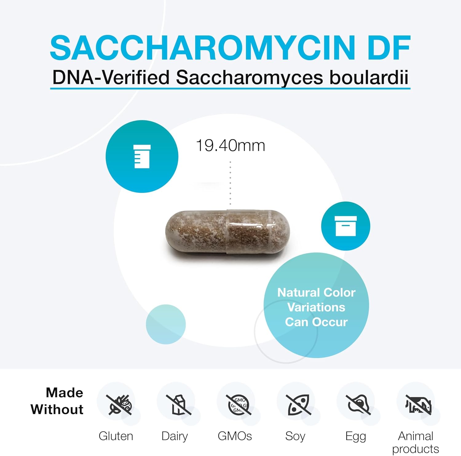 XYMOGEN Saccharomycin 10B – Gut Flora & Digestive Immune Support – 60 Capsules