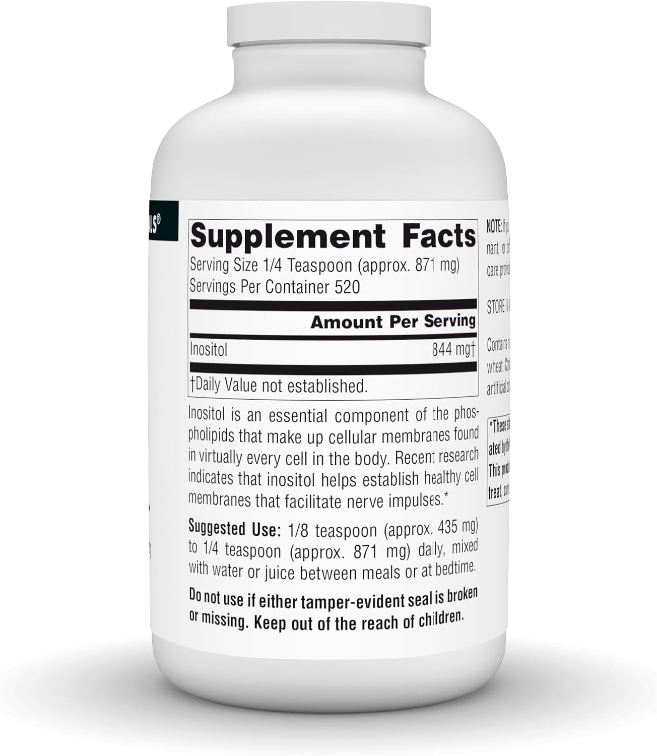 Source Naturals Pure Inositol Powder - Dietary Supplement, 454 g