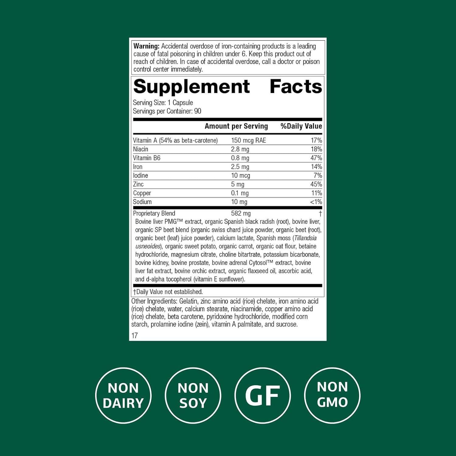 Standard Process Livaplex - Whole Food Liver & Gallbladder Support with Spanish Black Radish, Betaine HCl, Organic Carrot - 90 Capsules
