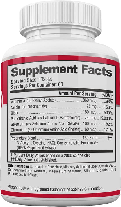 Acnetame Acne Pills – Vitamin Supplements for Acne Treatment – Natural Clear Skin – 60 Tablets – Canada