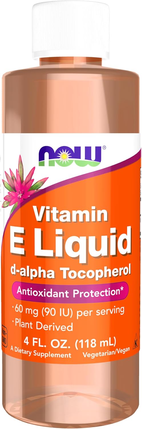 NOW Foods Natural Vitamin E Liquid (D-Alpha Tocopherol), 13,000 IU, 30 mL