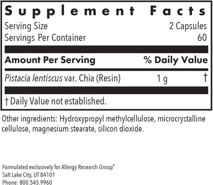 Allergy Research Group Mastica Digestive Support – 120 Capsules