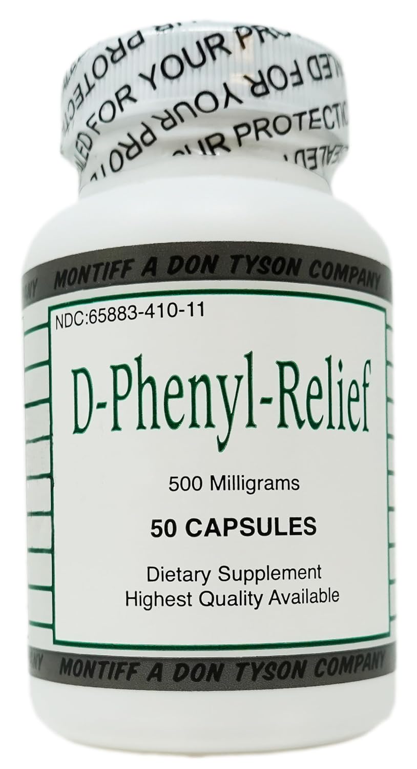 Montiff Pure D-Phenyl Relief, 500 mg - 50 Capsules