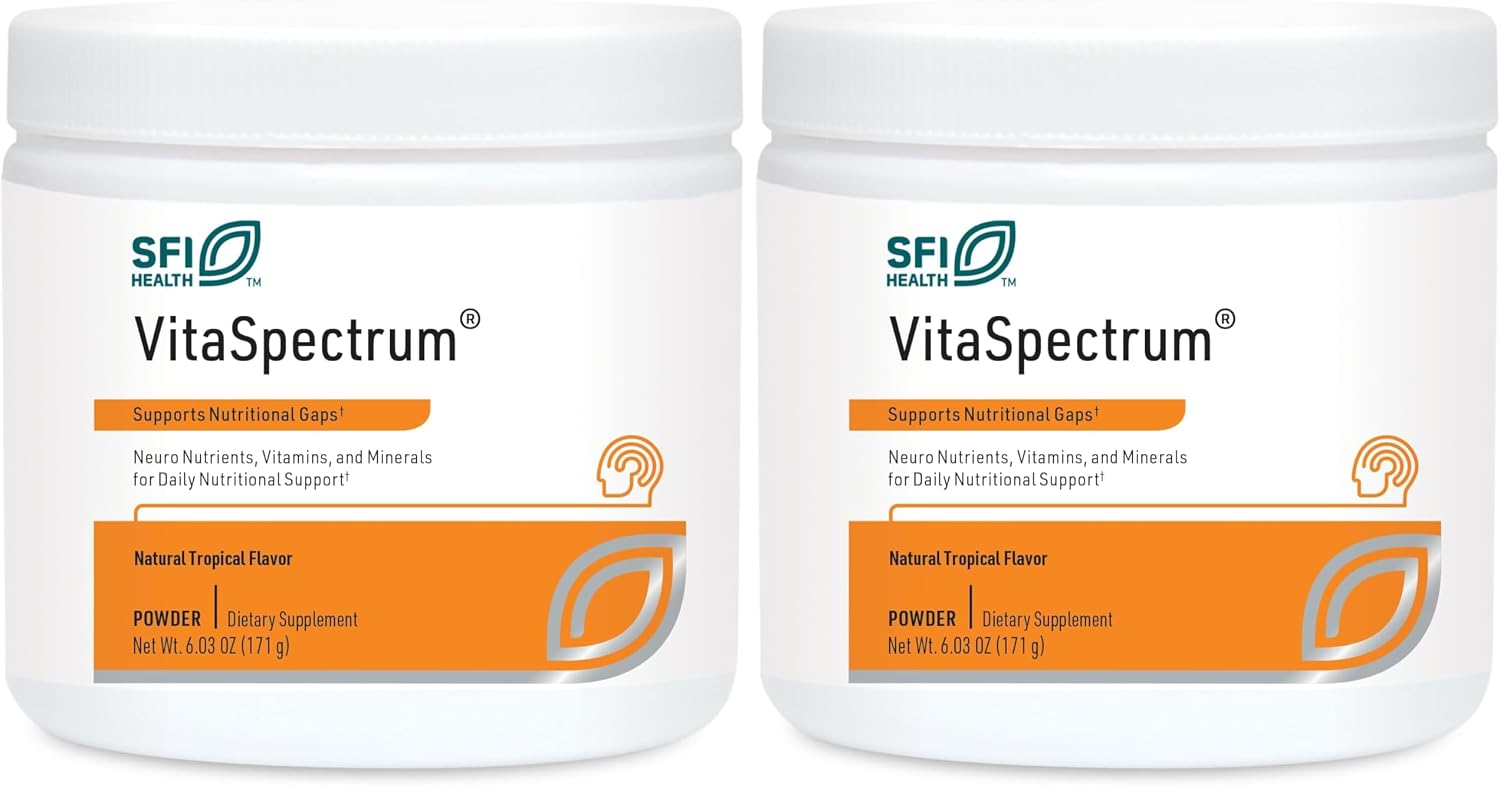 SFI Health Klaire Labs VitaSpectrum Powder - Children's Multivitamin/Mineral, Berry-Pomegranate, 171 g