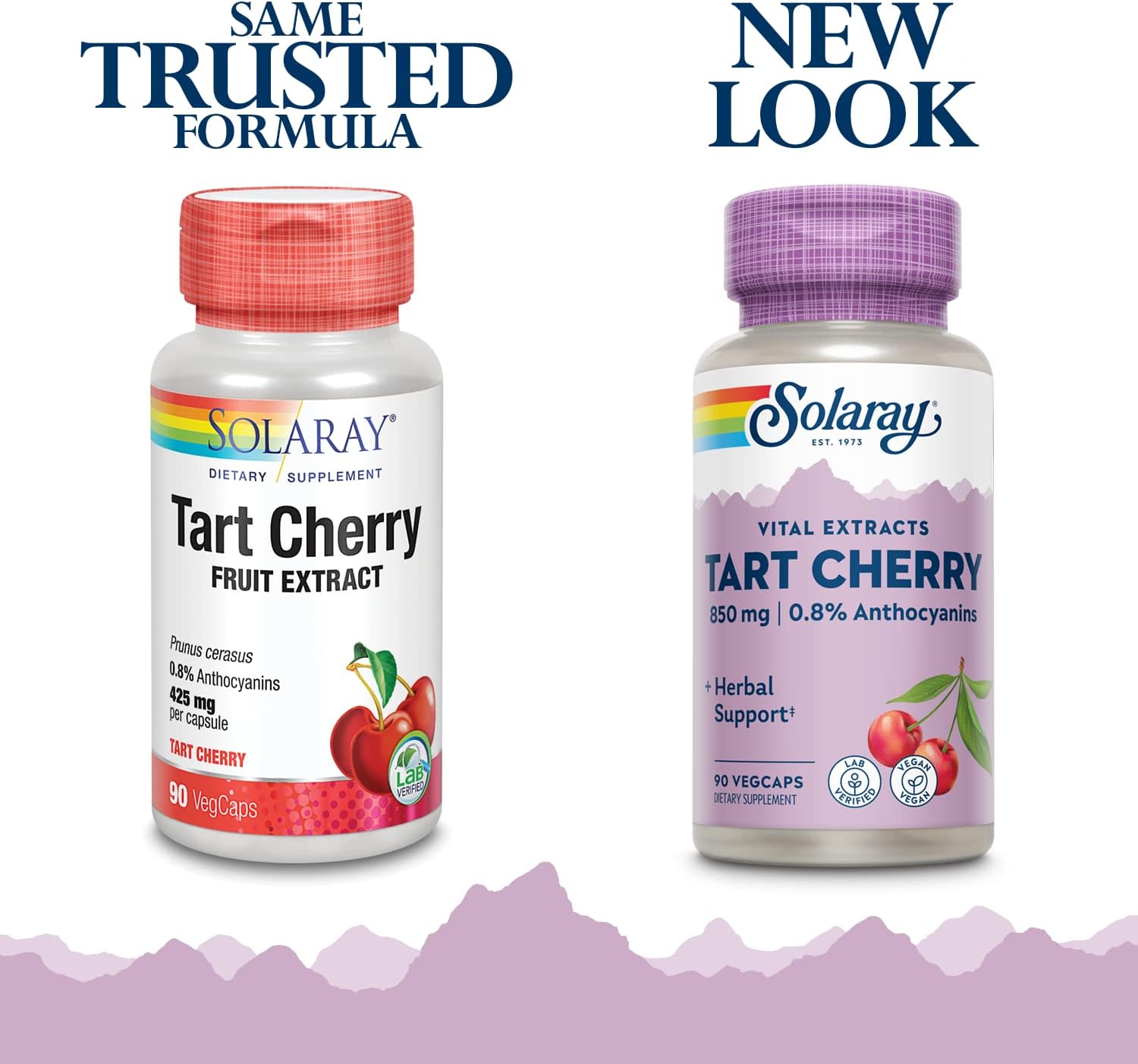 Solaray Tart Cherry Fruit Extract 850 mg - 90 Veggie Capsules