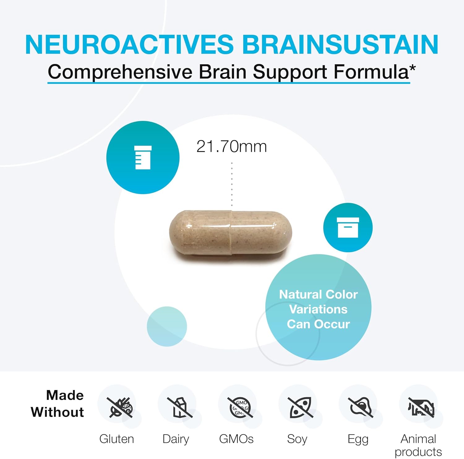 XYMOGEN NeuroActives BrainSustain – Brain Health Support with Phosphatidylserine & CoQ10 – 120 Capsules