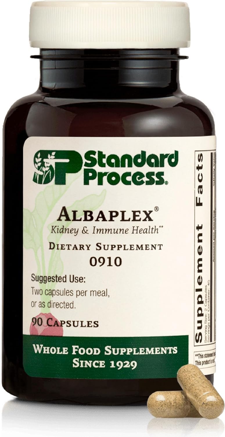 Standard Process Albaplex Liver & Immune Health Dietary Supplement – Non-Dairy – 150 Capsules
