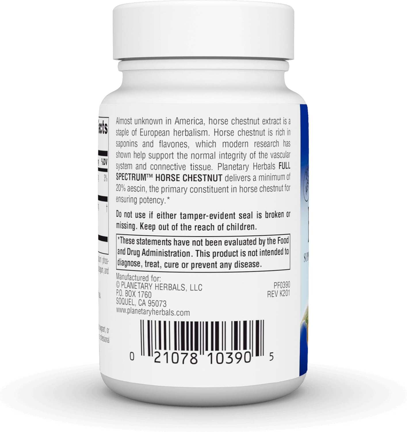 Planetary Herbals Full Spectrum Horse Chestnut, 500 mg – 60 Tablets