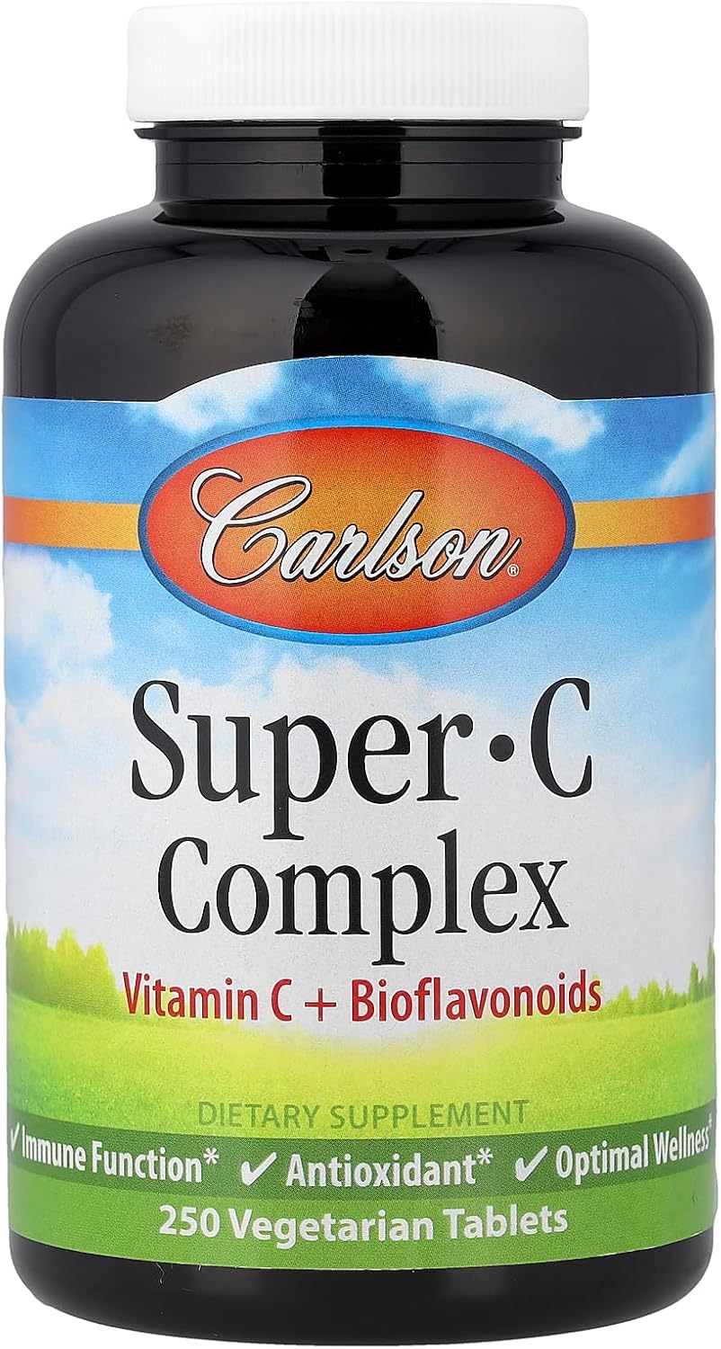 Carlson Labs Super C Complex with Bioflavonoids, 250 Tablets