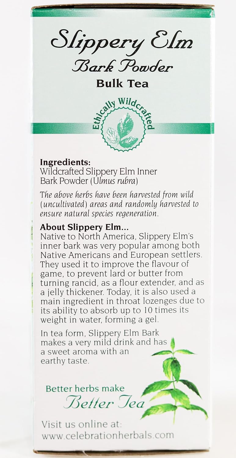 Slippery Elm Bark Powder - Wildcrafted, 65 g