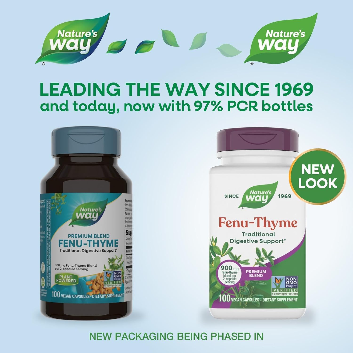 Nature's Way Fenu-Thyme, 900 mg per Serving, 100 Veg Capsules