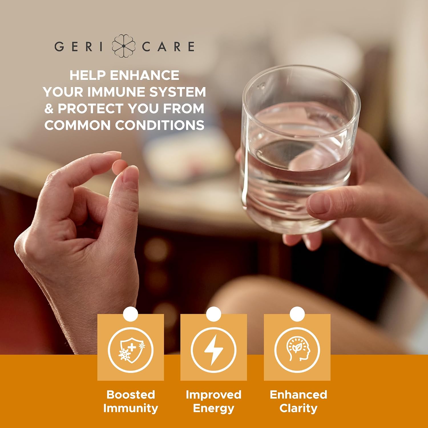 GeriCare One-Daily Multivitamins with Minerals for Men & Women (100 Tablets)