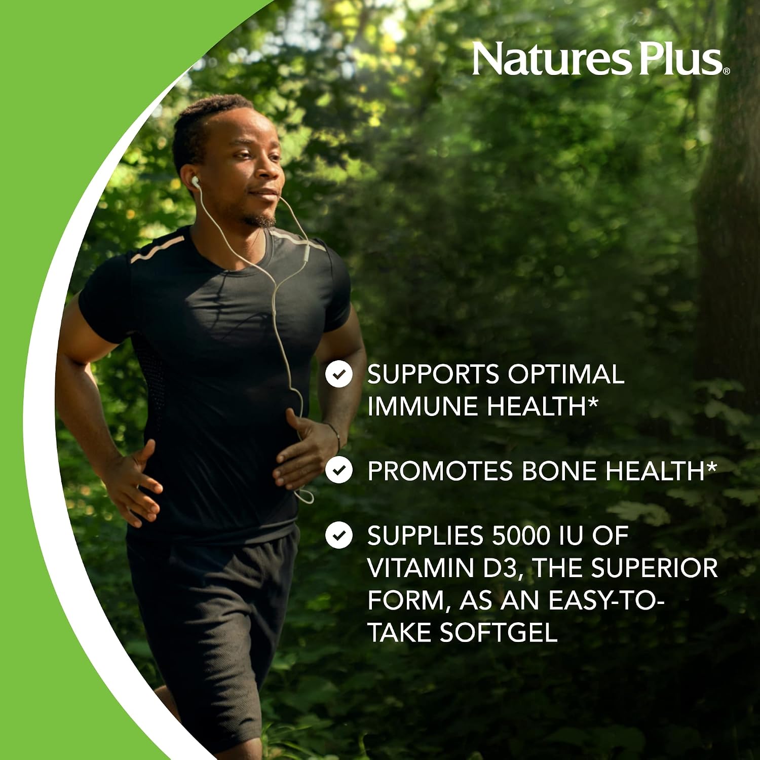 NaturesPlus Vitamin D3 5000 IU - 60 Softgels