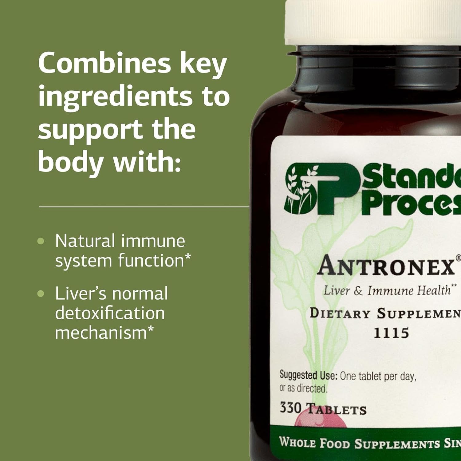 Standard Process Antronex - Liver Health Natural Health Product - 330 Tablets