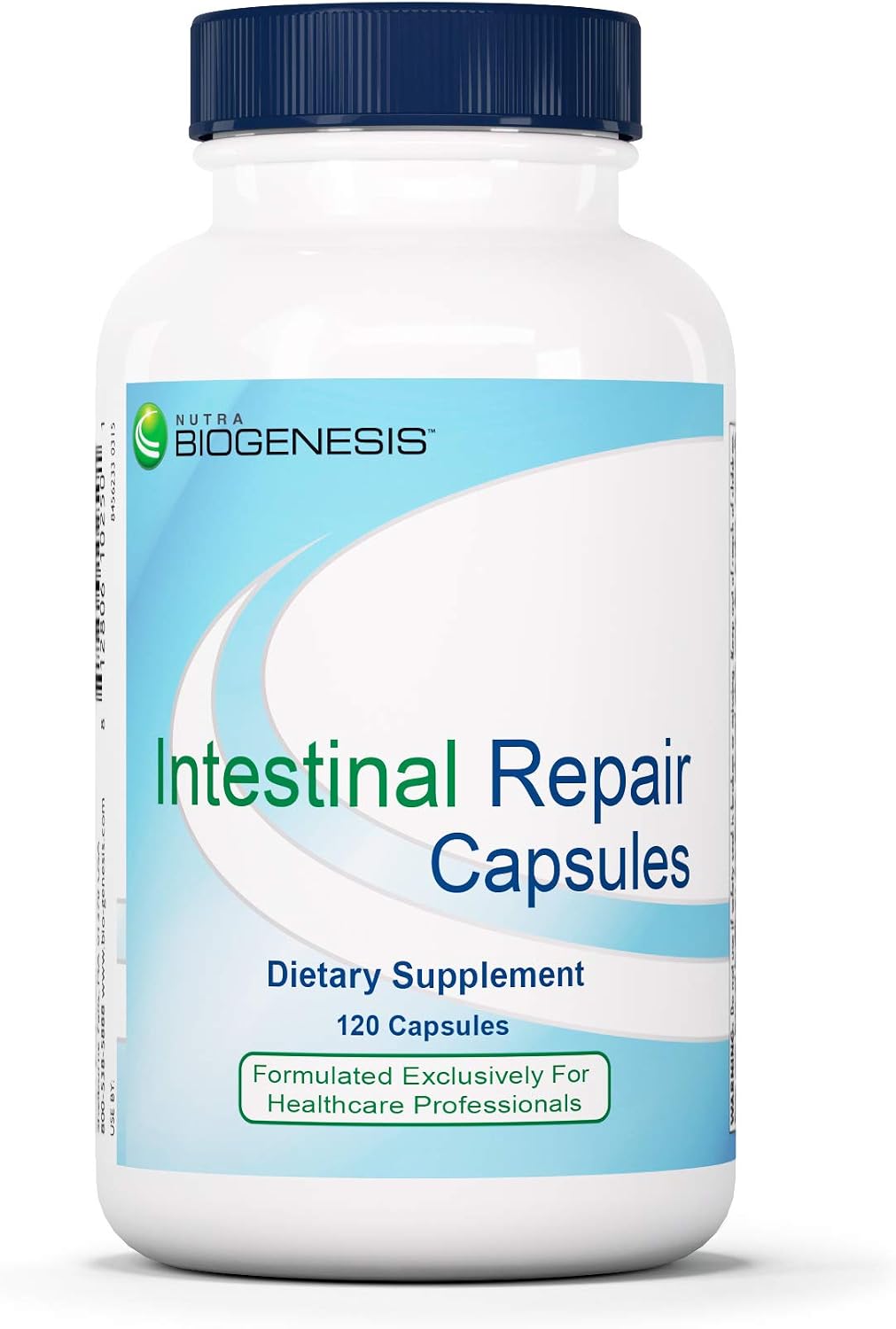 Nutra BioGenesis Intestinal Repair Capsules – Gut Health Supplement with Sodium Butyrate, L-Glutamine – 120 Capsules