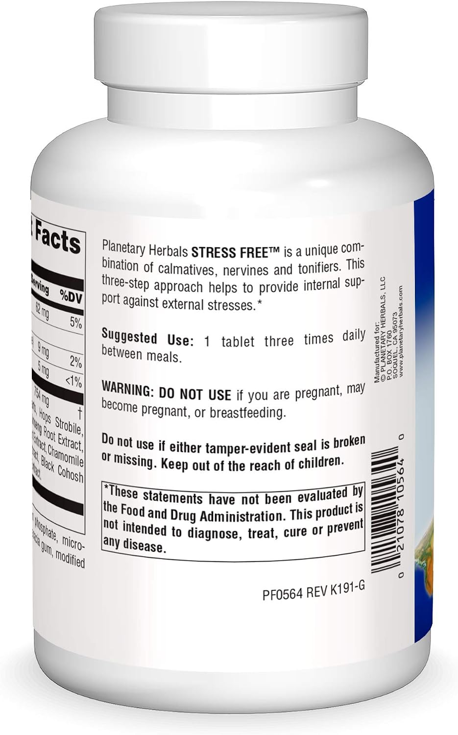 Planetary Herbals Stress Free, 815 mg – 180 Tablets | Botanical Stress Relief