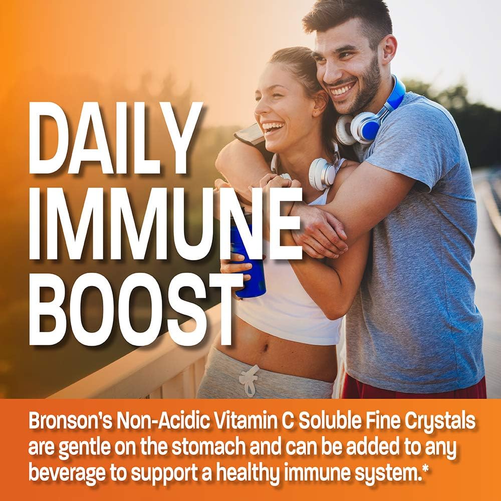 Bronson Non-Acidic Vitamin C Powder – Sodium Ascorbate, 1 lb (454 g)