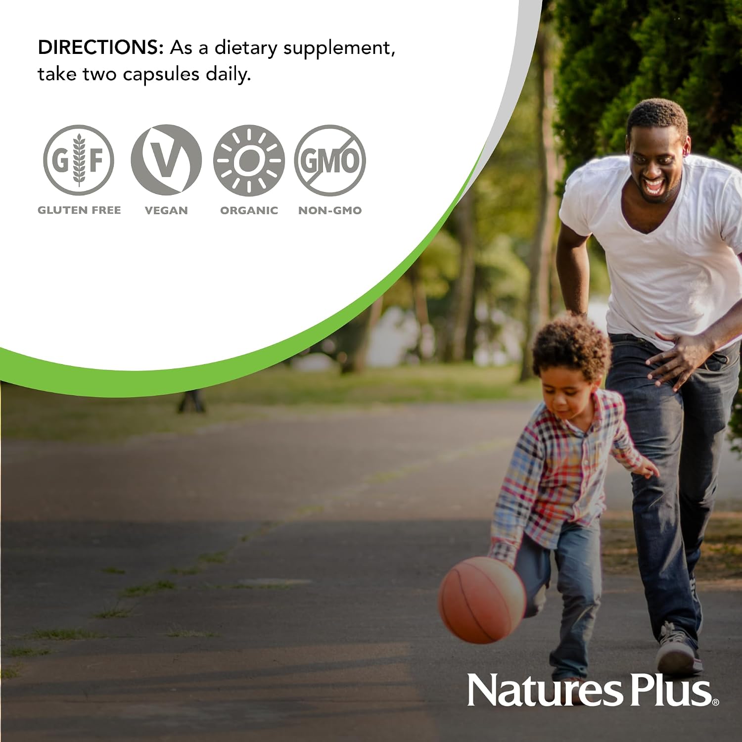 NaturesPlus Source of Life Garden Vitamin D3 - 5000 IU (125 mcg), 60 Vegan Capsules