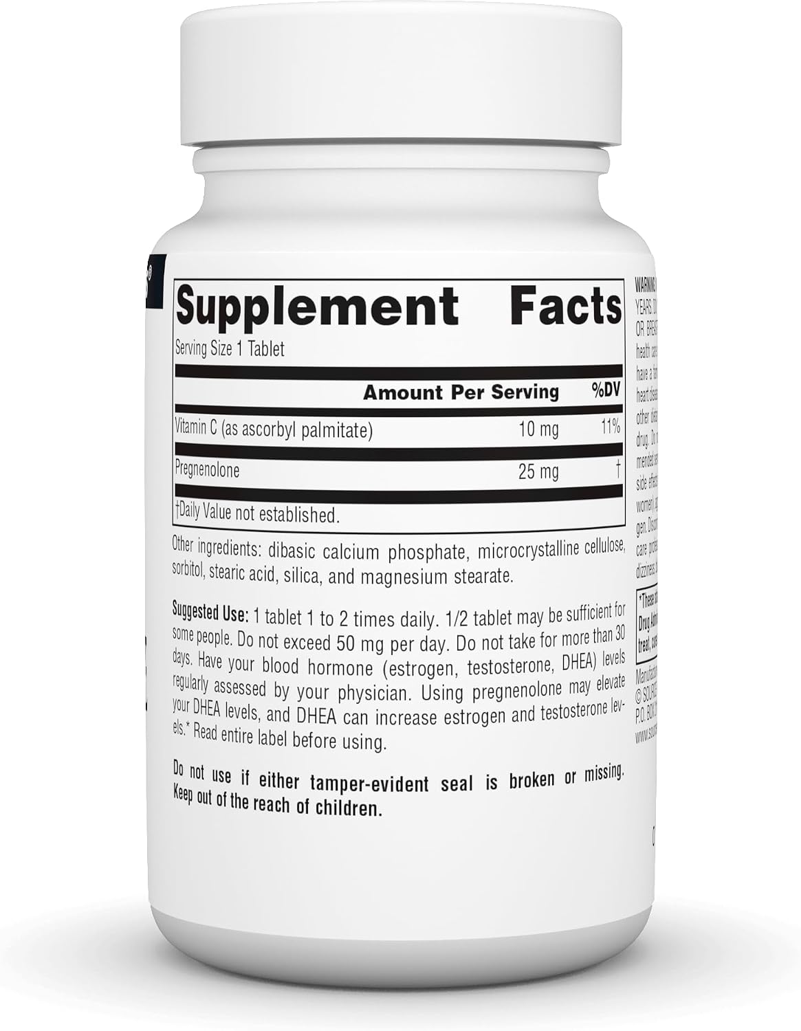 Source Naturals Pregnenolone 25mg - 120 Tablets