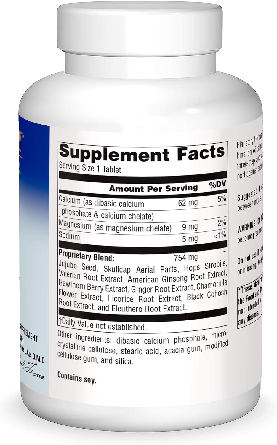 Planetary Herbals Stress Free, 815 mg – 180 Tablets | Botanical Stress Relief