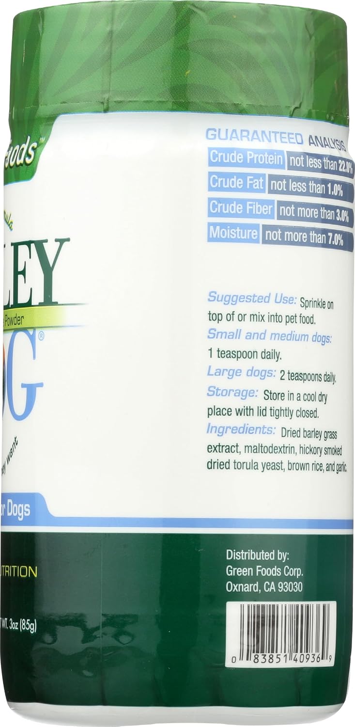 Green Foods Dog Barley Powder, 85 g