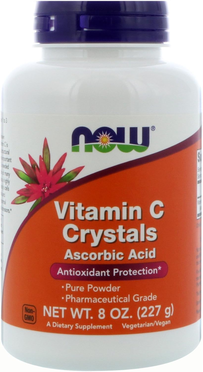 NOW Foods Vitamin C Crystals, 227 g (8 oz) – 2 Pack