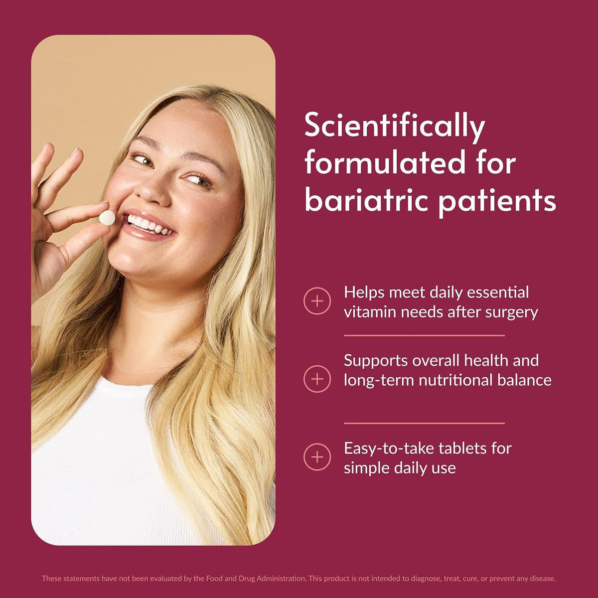 Bariatric Advantage Chewable Essential Multivitamin Without Iron - 180 Count - Berry - görsel 2