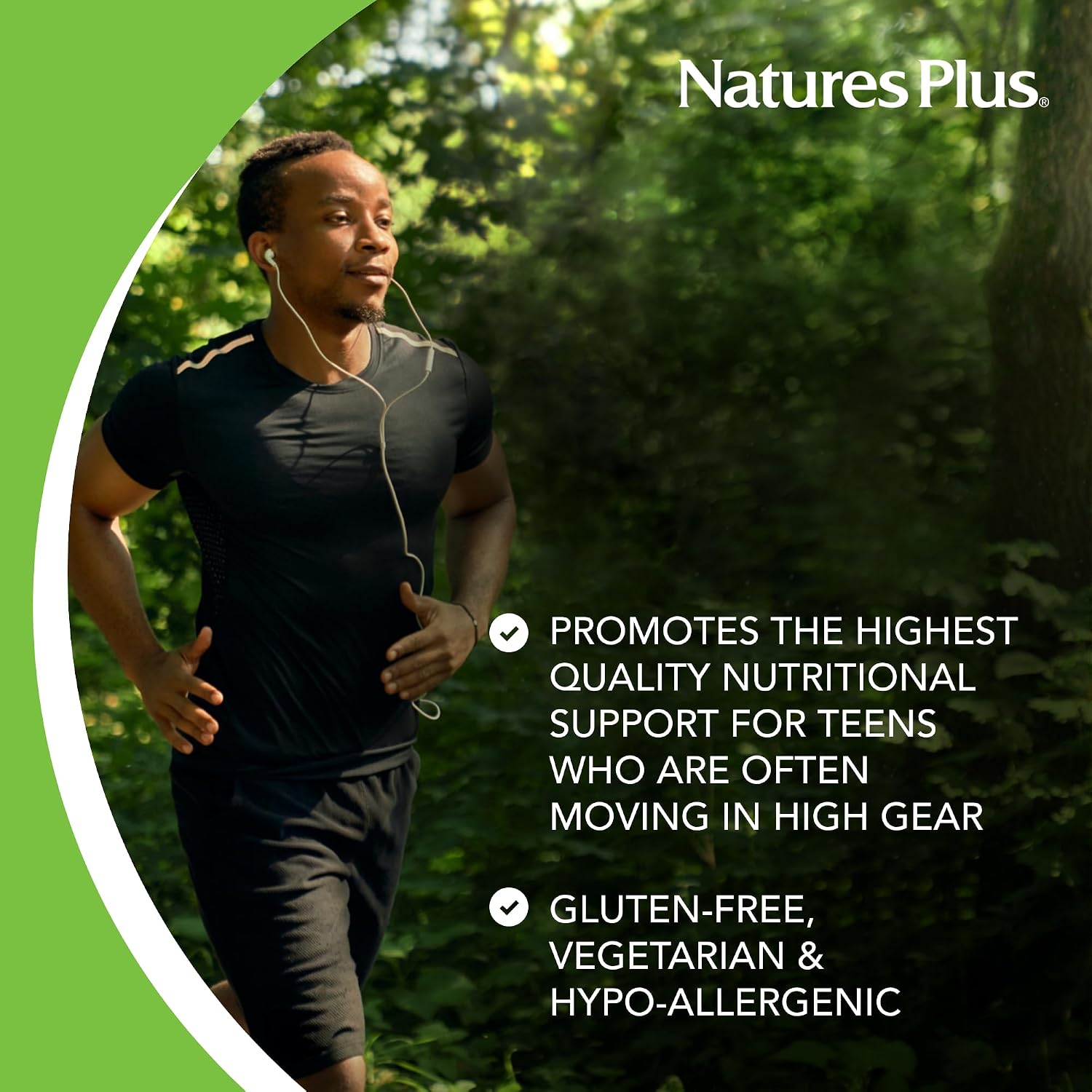 NaturesPlus Source of Life Adult’s Chewable Multivitamin, Apple Cinnamon - 90 Wafers