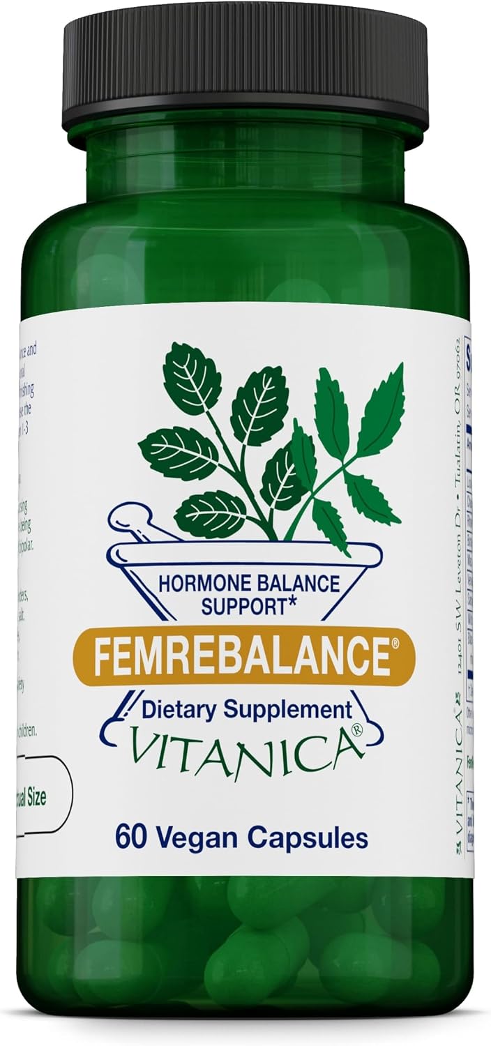 Vitanica FemRebalance Hormone Balance Support - Borage Oil & Maca Root