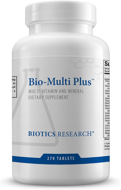 Bio-Multi Plus - Robust Foundational Multivitamin/Mineral Formula with Plant-Based Trace Minerals - 270 Tablets