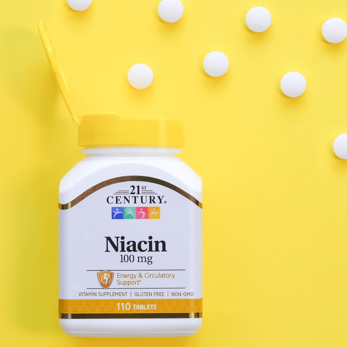 21st Century Niacin 100 mg Tablets, 110 Count - görsel 7