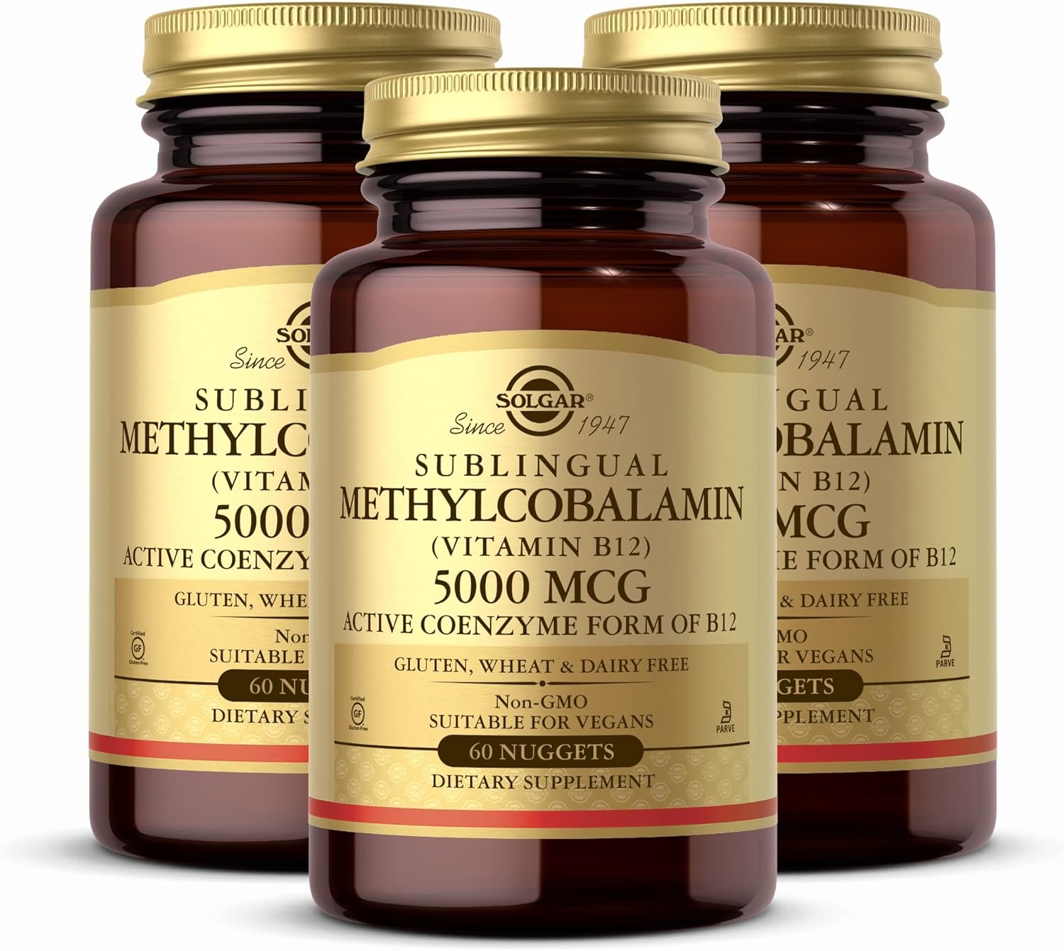 Solgar Methylcobalamin (Vitamin B12) 5000 mcg, 30 Sublingual Nuggets
