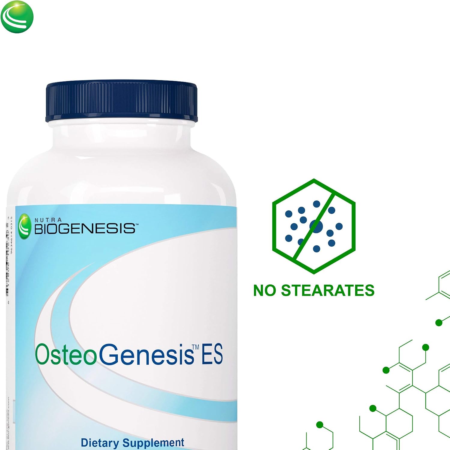 Nutra BioGenesis Osteogenesis - Bone Health Supplement with Vitamin D3, K2, Calcium, Magnesium, Zinc, Boron & Silica - 240 Veggie Capsules