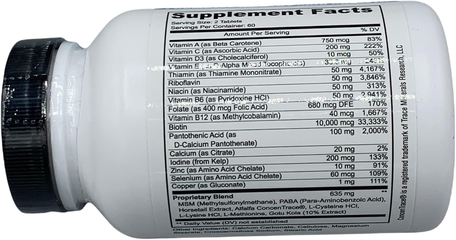 Vitol Great Hair Time-Release Biotin 10,000 mcg, 120 Tablets