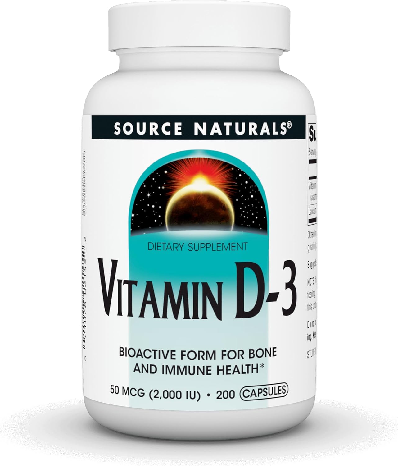 Source Naturals Vitamin D-3 2000 IU - 200 Capsules