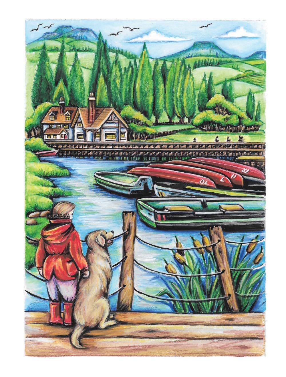 Creative Haven Country Charm Colouring Book