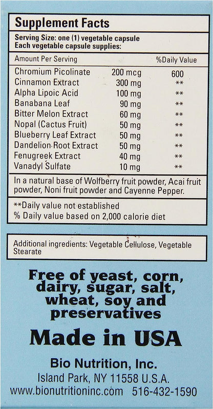 Bio Nutrition Blood Sugar Wellness