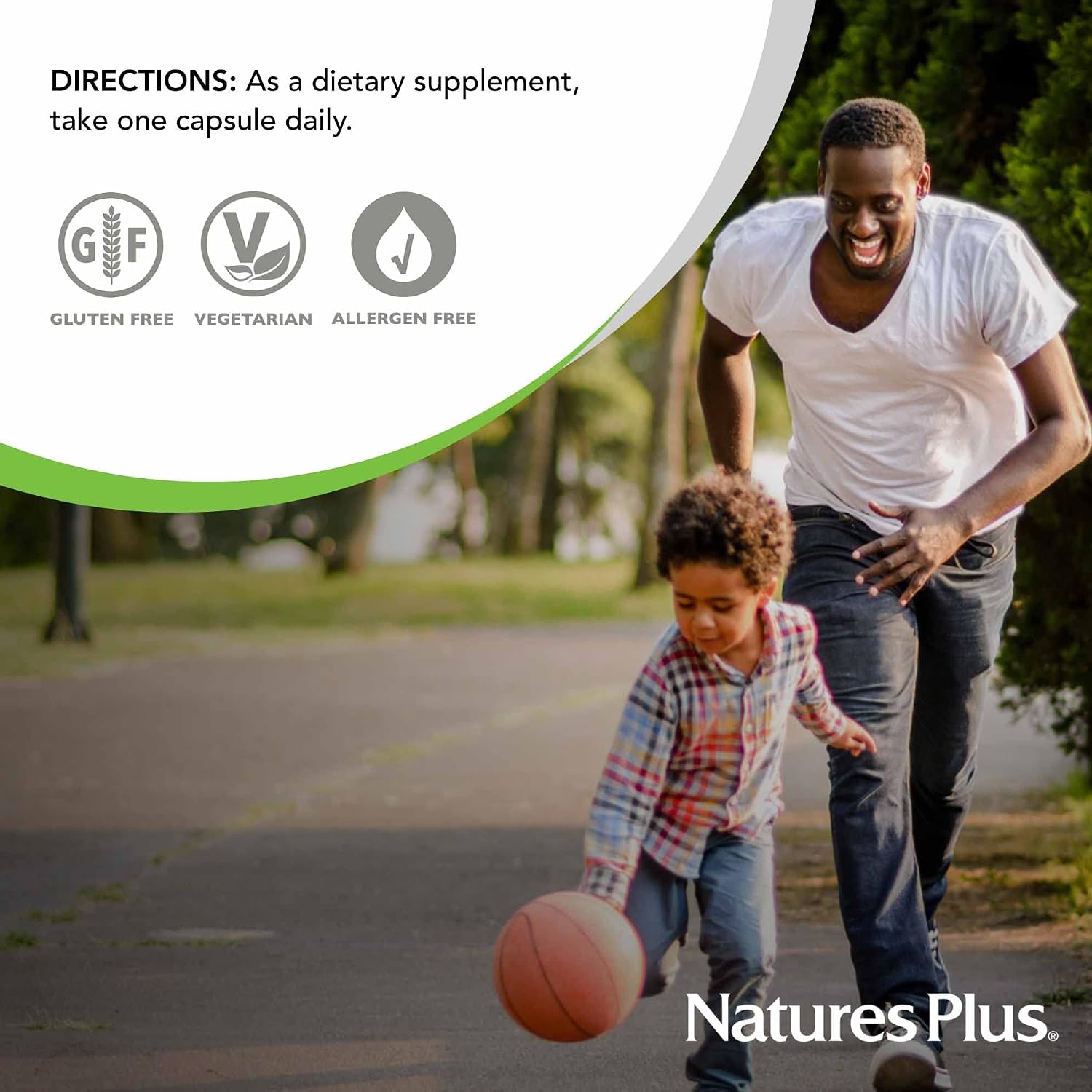 NaturesPlus Vitamins D3 (1000 IU) & K2 (100 mcg) - Vegetarian, Gluten Free - 90 Capsules