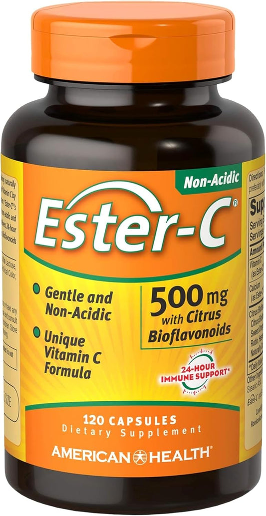 American Health Ester-C with Citrus Bioflavonoids, 500 mg, 120 Capsules