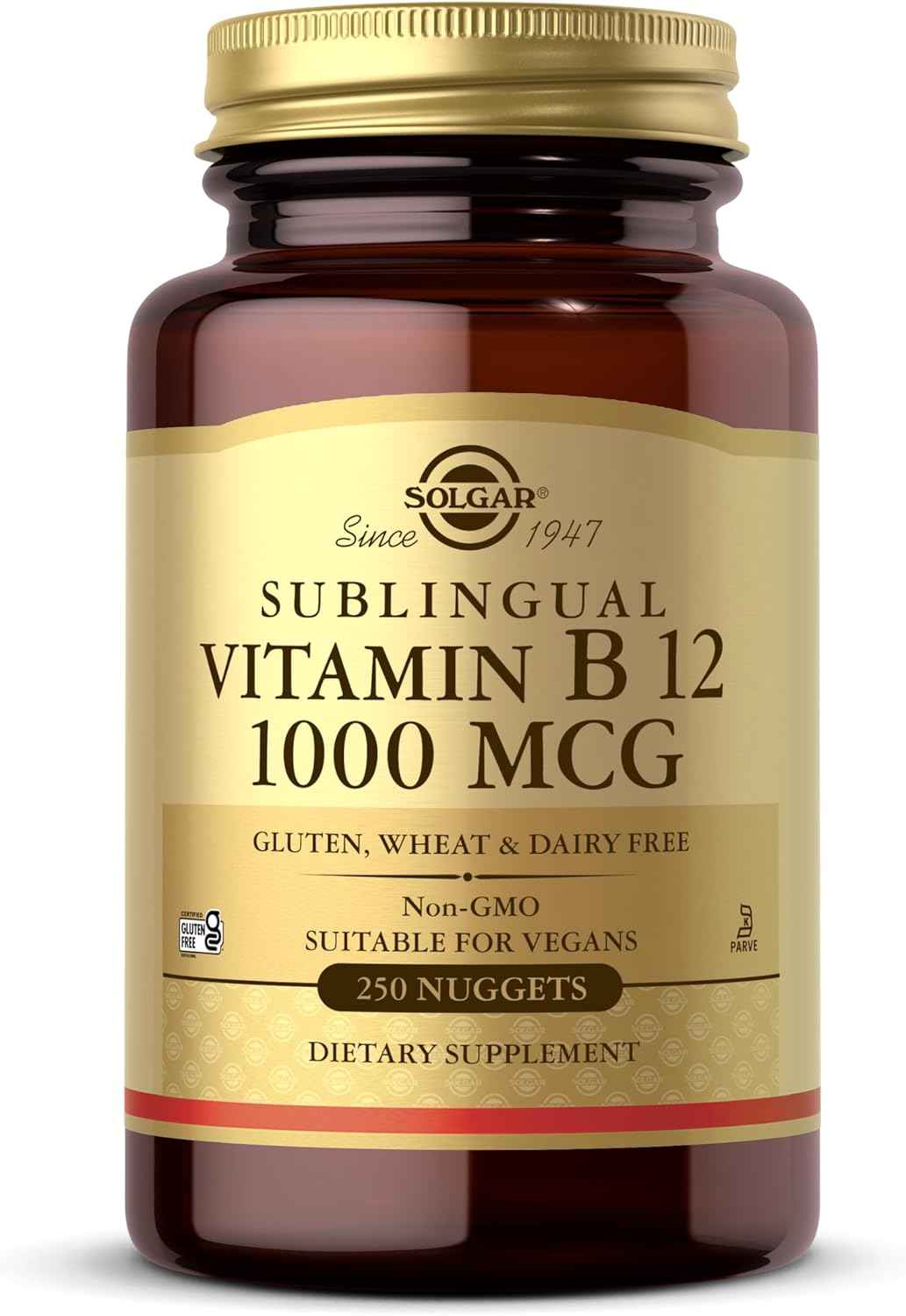 Solgar Vitamin B12 1000 mcg Sublingual Nuggets - 250 Count